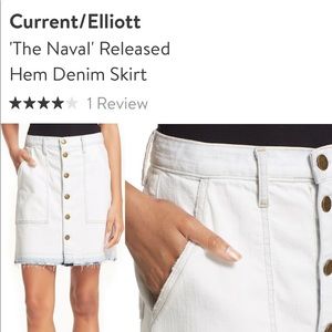 Ladies Current Elliott Denim Skirt, size 32